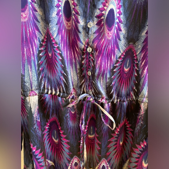 Y2K Flowy Bohemian Mini Dress 🌴 - Picture 5 of 7